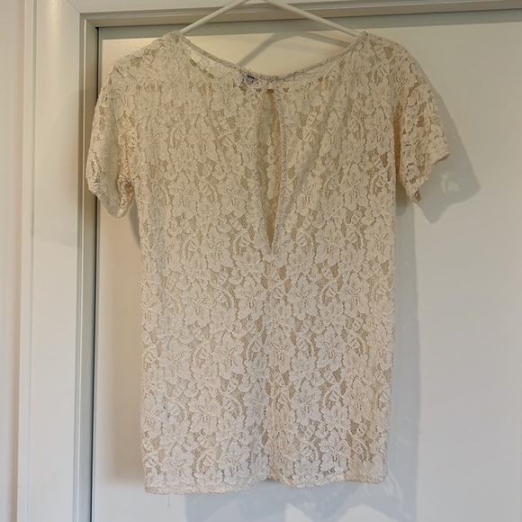 Aritzia Babaton Cream Lace Top - Picture 3 of 6